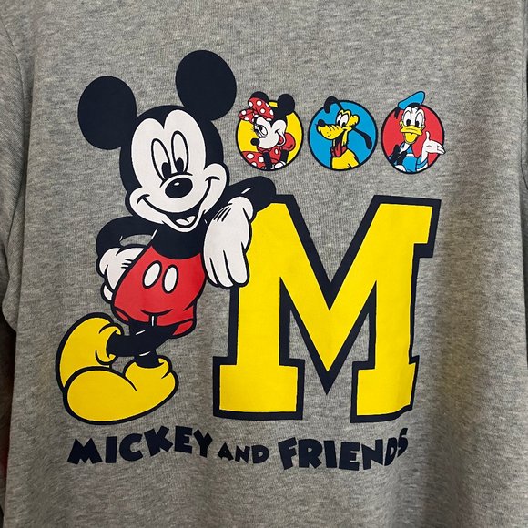 Disney MICKEY & FRIENDS  Terry Sweatshirt  and Shorts Set XL - Picture 3 of 12